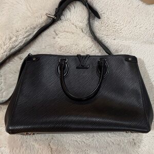 Louis Vuitton Black Leather Bag